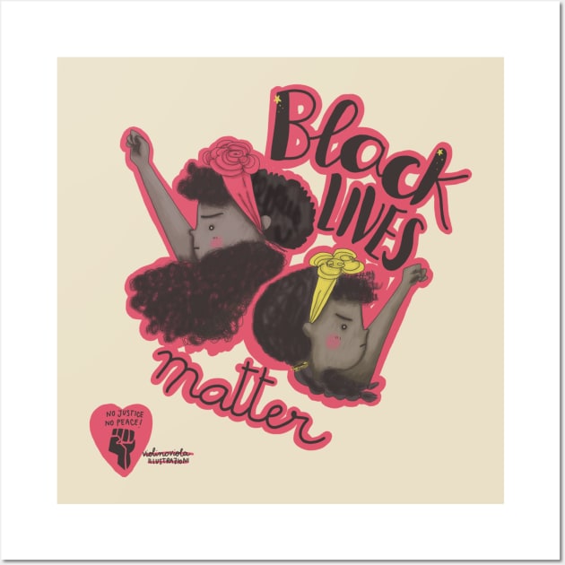 Black lives matter illustration Wall Art by violinoviola